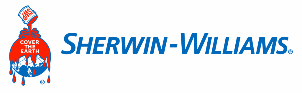 Sherwin-Williams logo graphic used on cabinet hardware brands page